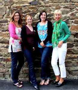The Active Travel Company team (from L to R) Deirdre Hall, Kim Driscoll, Natasha Sinclair and manager Petrea McRobie. 